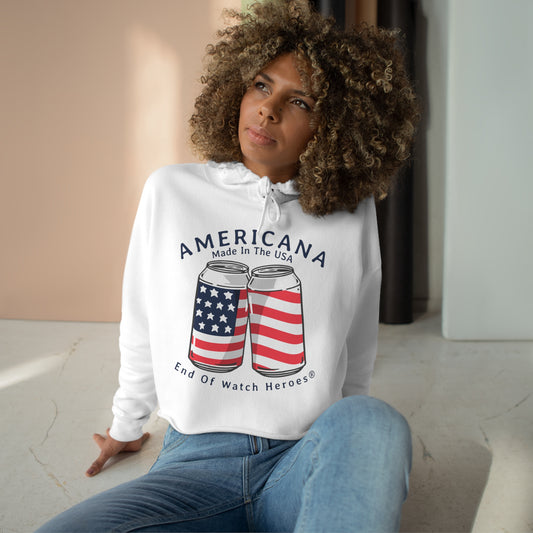 AMERICANA Crop Hoodie