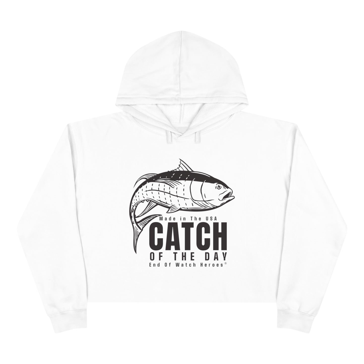 Catch of the Day  -  Crop Hoodie