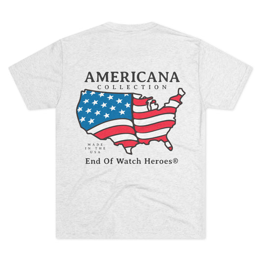 AMERICANA Unisex Tri-Blend Crew Tee