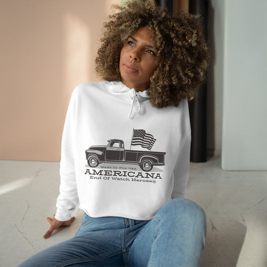 AMERICANA Crop Hoodie