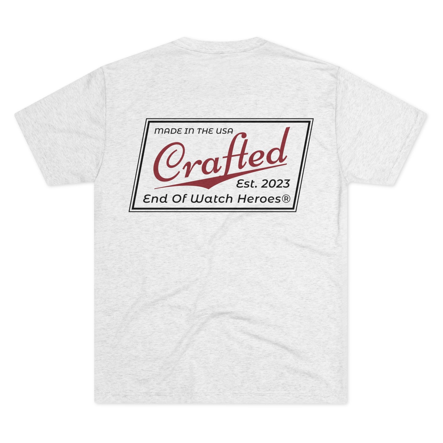 Crafted  - Unisex Tri-Blend Crew Tee
