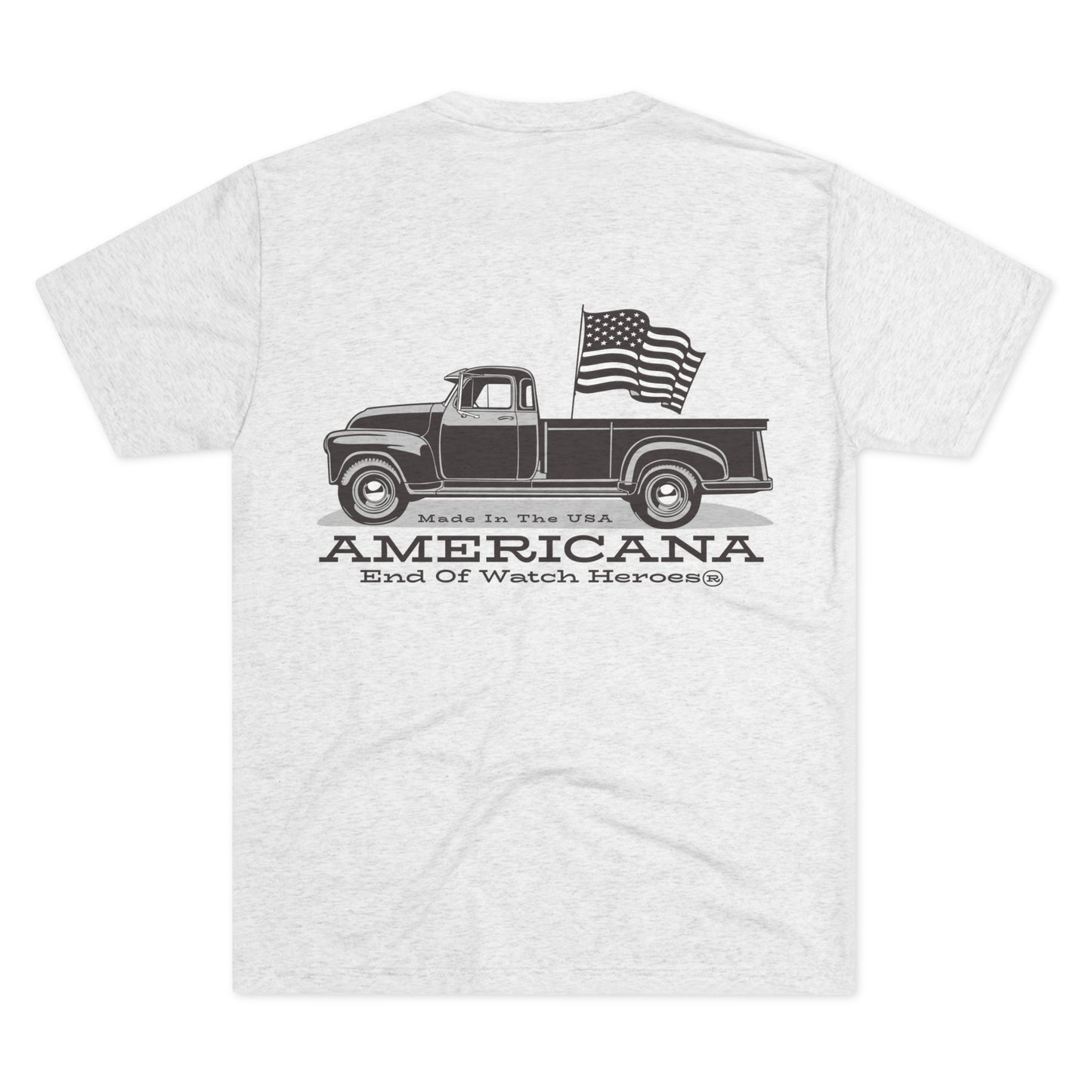 AMERICANA Unisex Tri-Blend Crew Tee