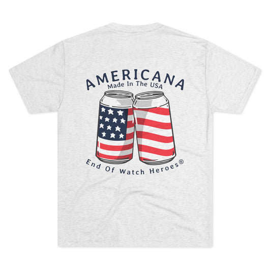 AMERICANA Unisex Tri-Blend Crew Tee