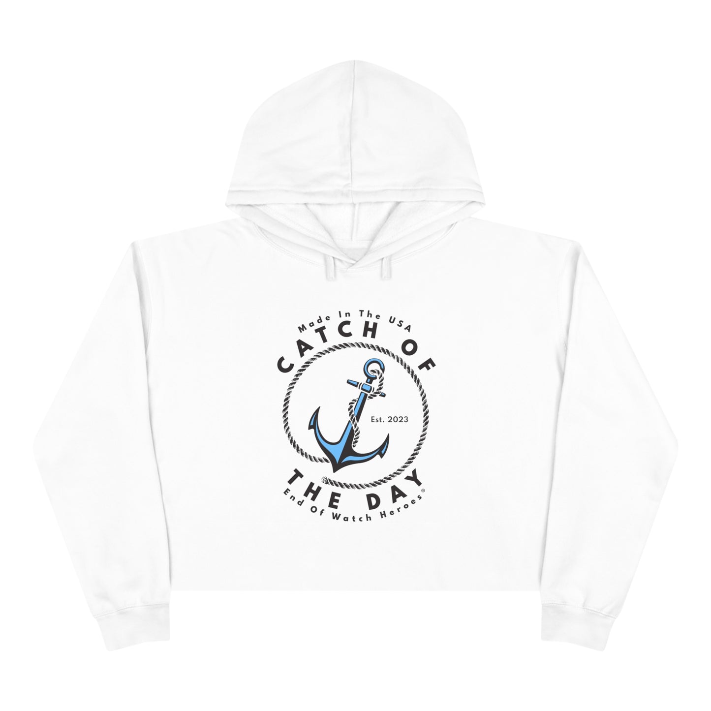 Catch of the Day  -  Crop Hoodie