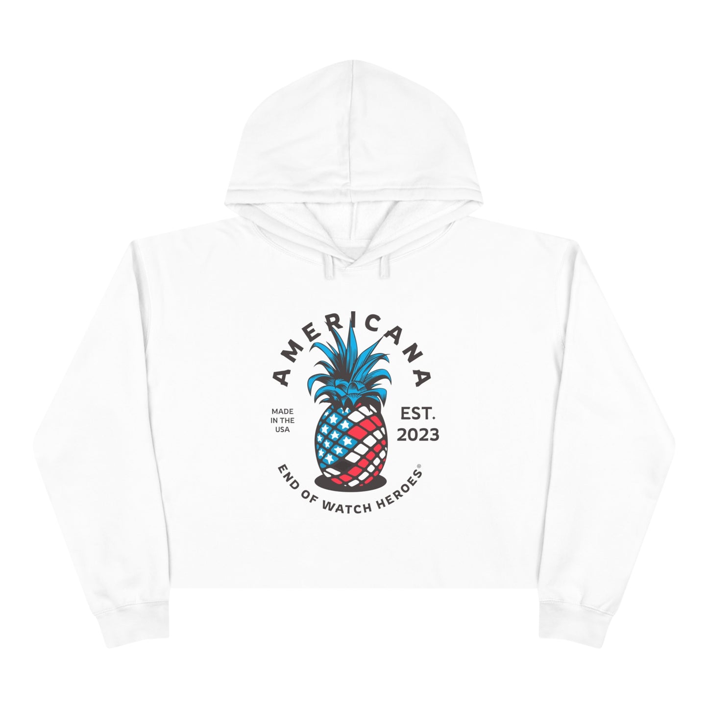 AMERICANA Crop Hoodie