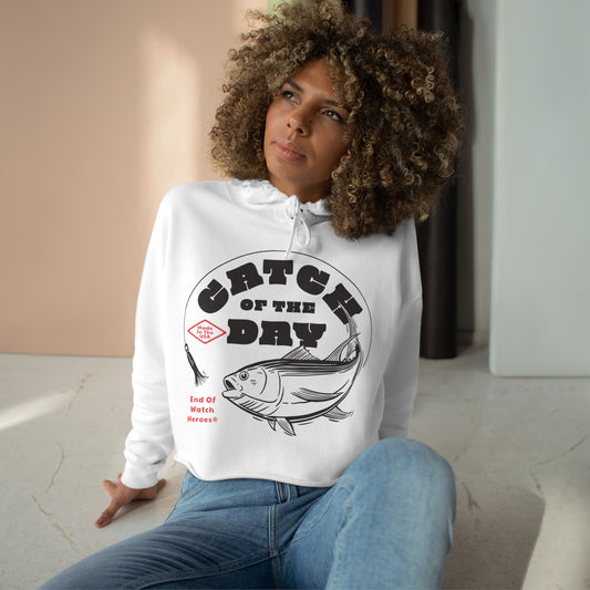 Catch of the Day  -  Crop Hoodie