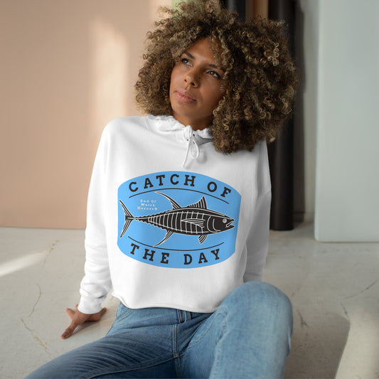 Catch of the Day  -  Crop Hoodie