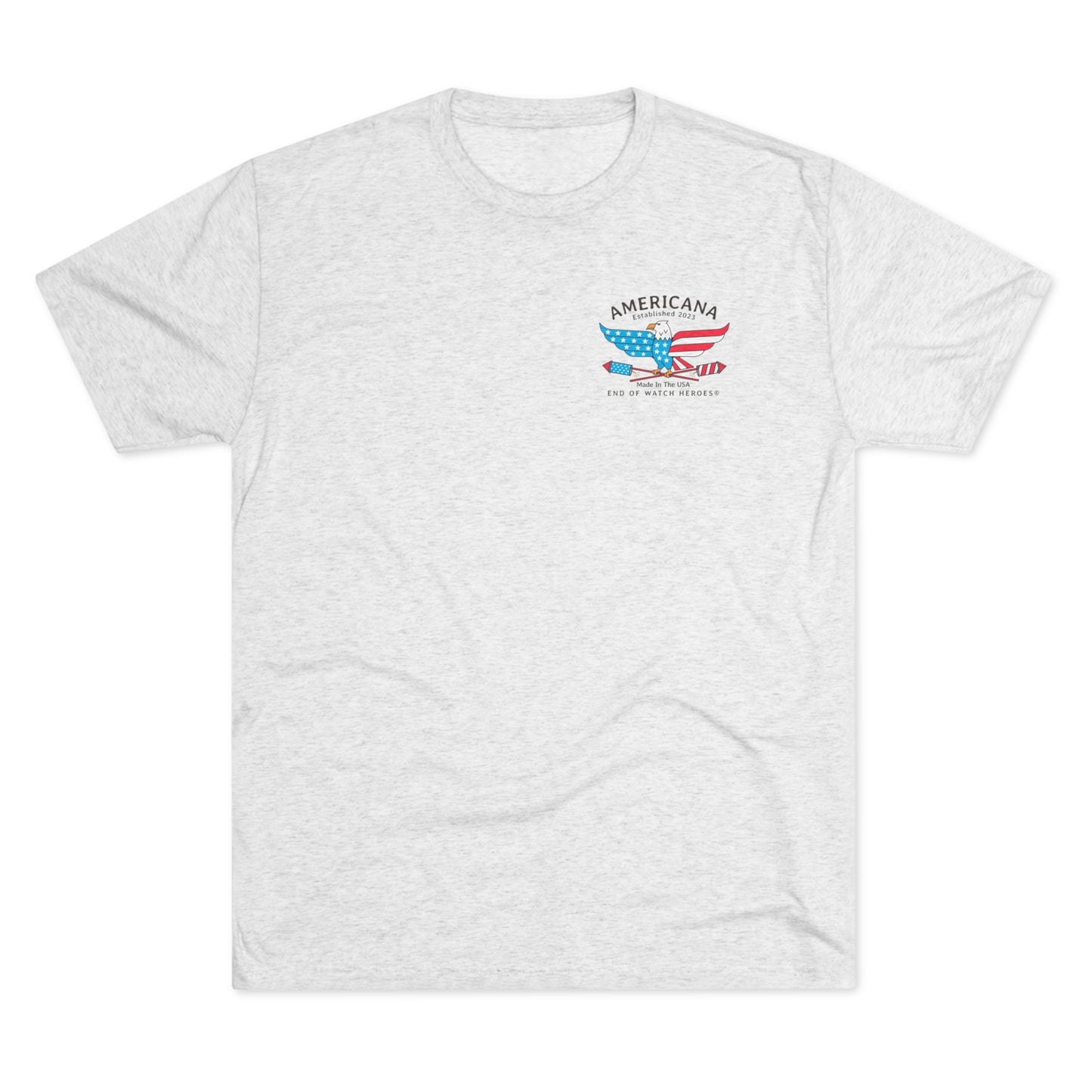 AMERICANA Unisex Tri-Blend Crew Tee