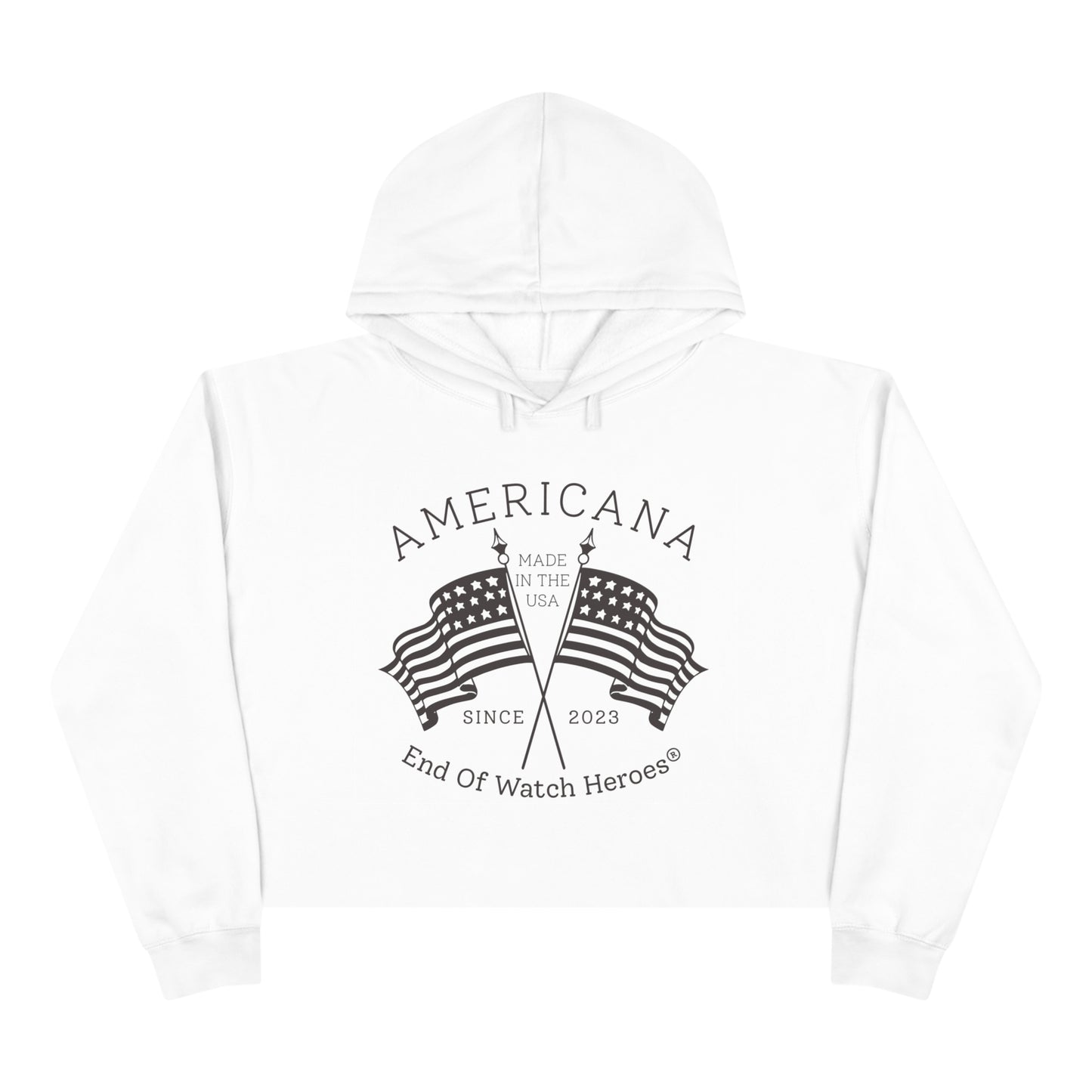 AMERICANA Crop Hoodie