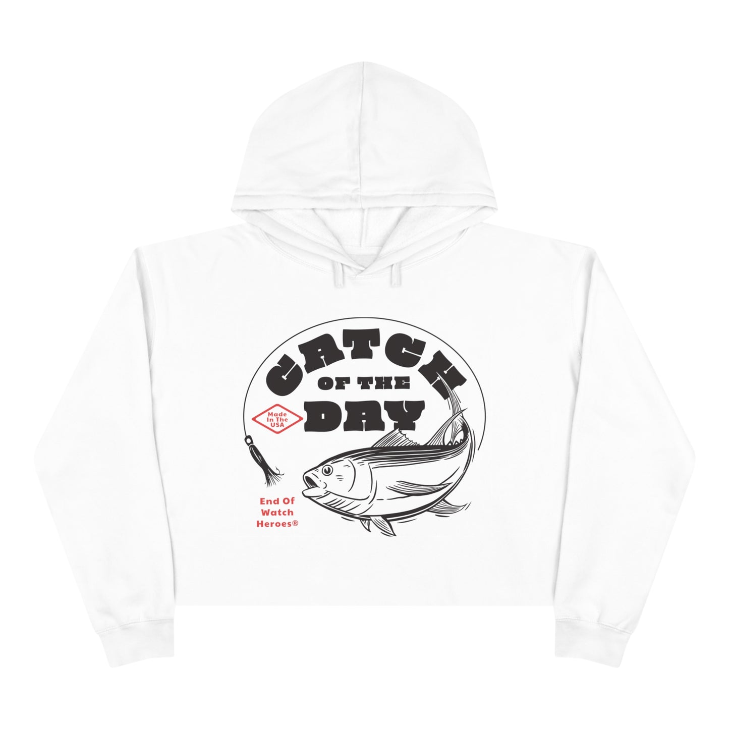 Catch of the Day  -  Crop Hoodie