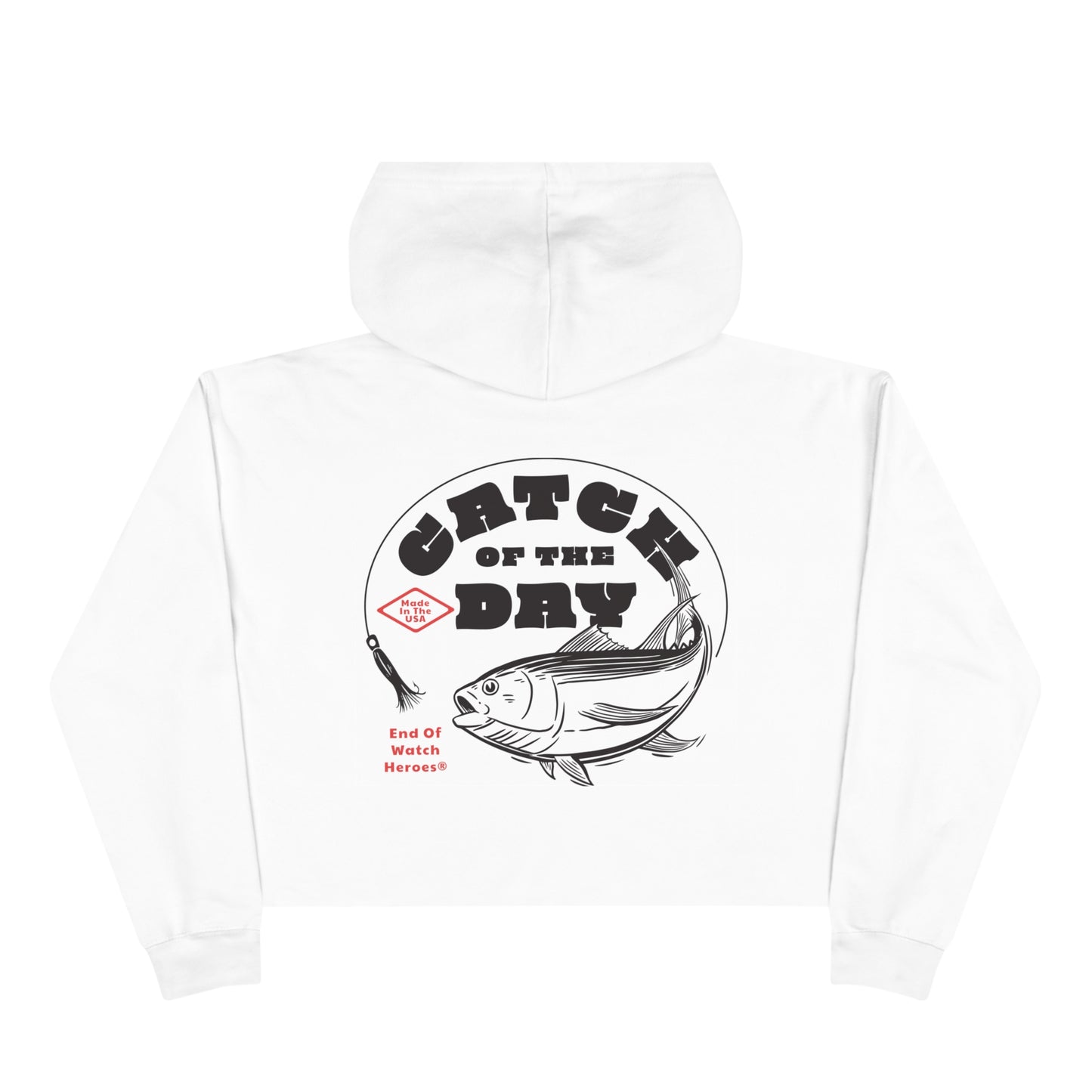 Catch of the Day  -  Crop Hoodie