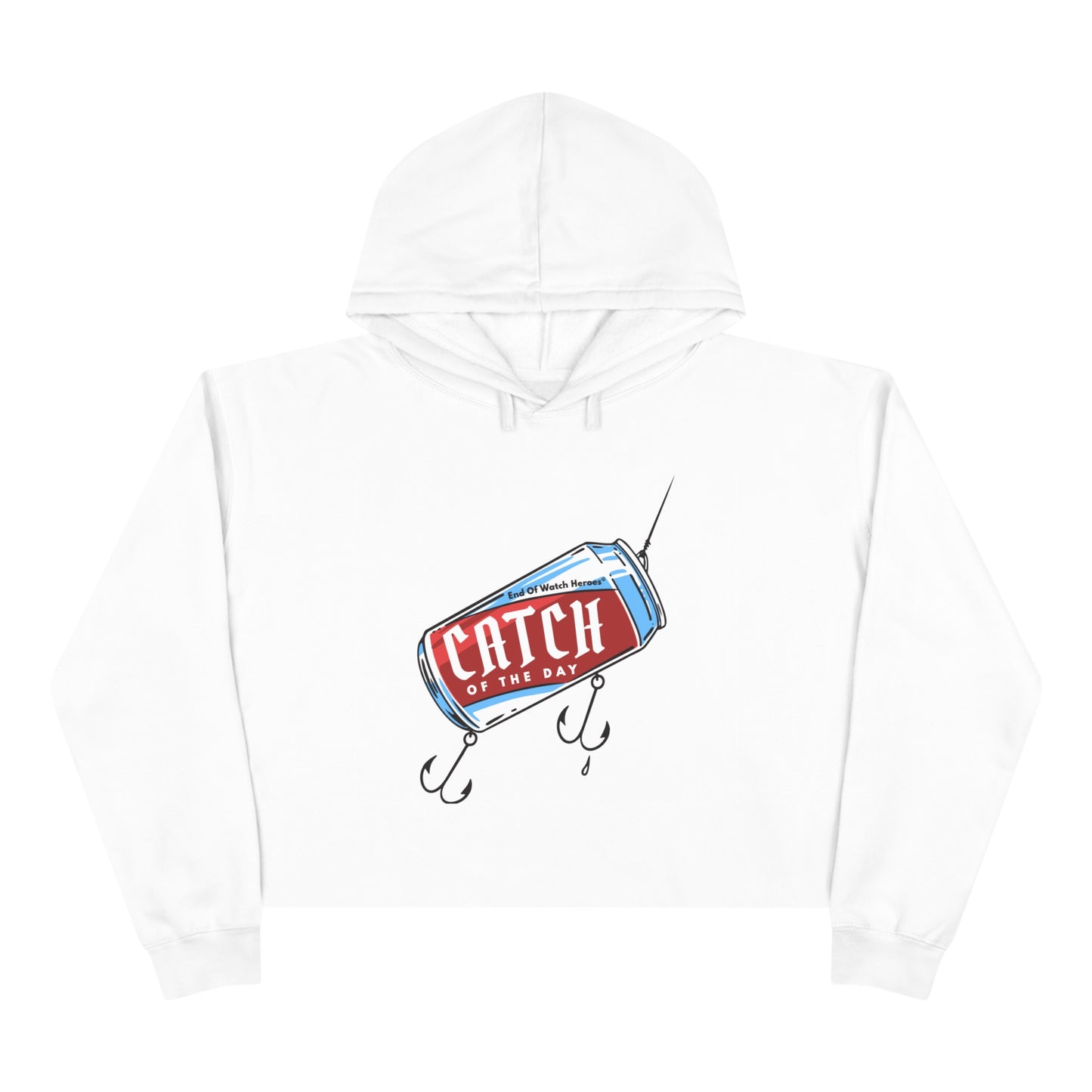 Catch of the Day  -  Crop Hoodie