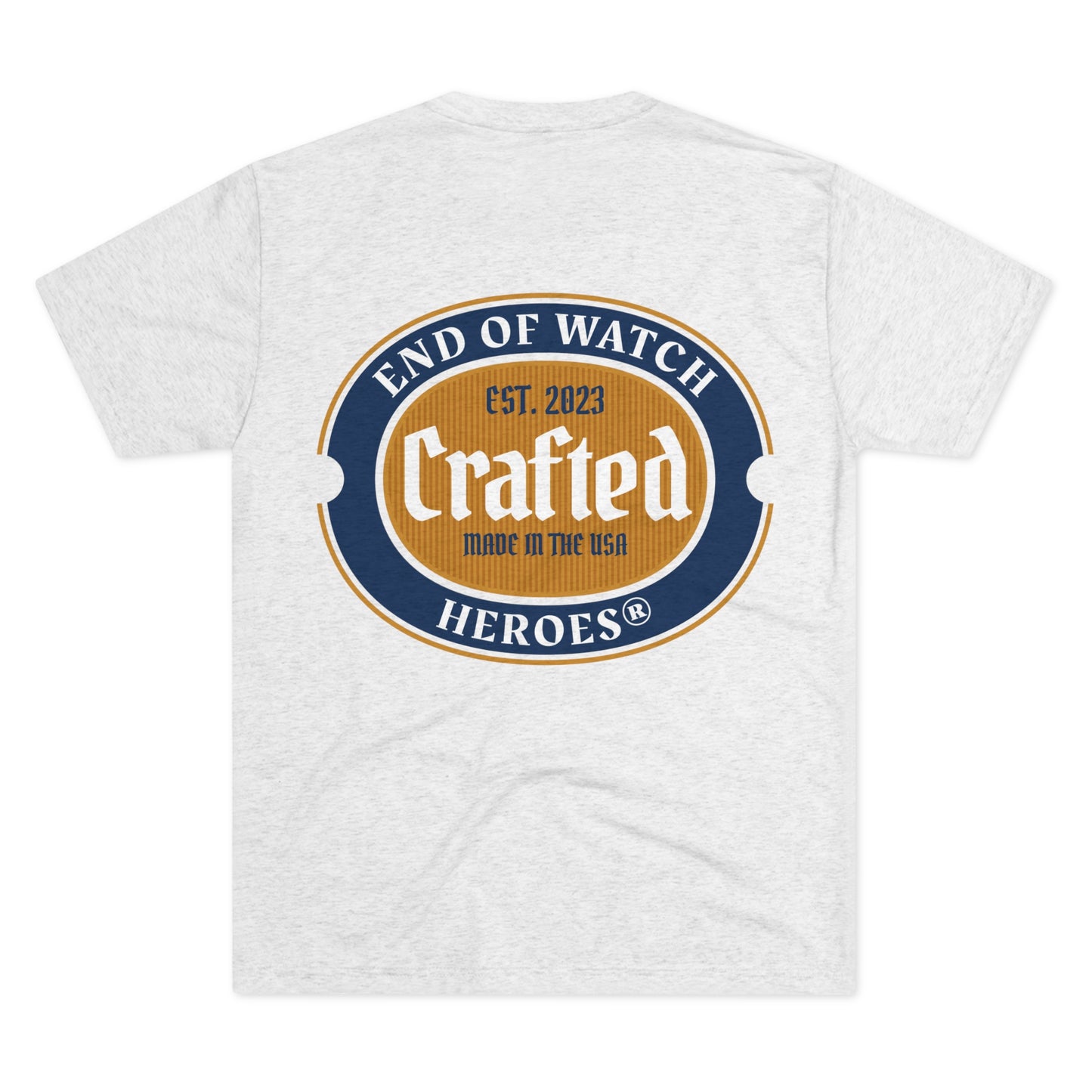 Crafted  - Unisex Tri-Blend Crew Tee
