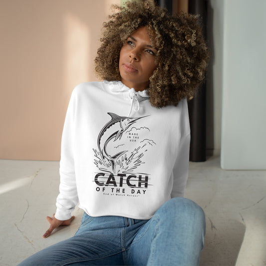 Catch Of The Day - Crop Hoodie