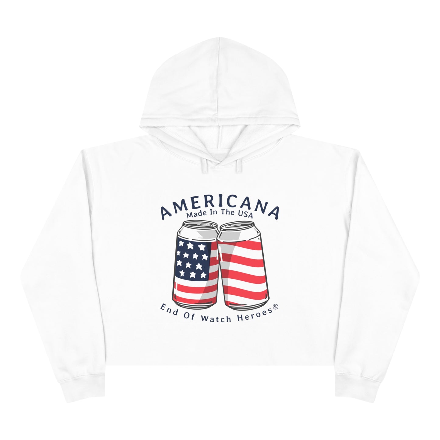 AMERICANA Crop Hoodie