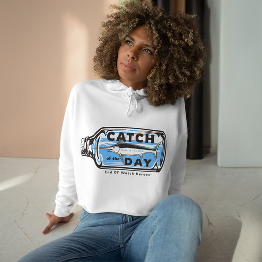 Catch of the Day  -  Crop Hoodie