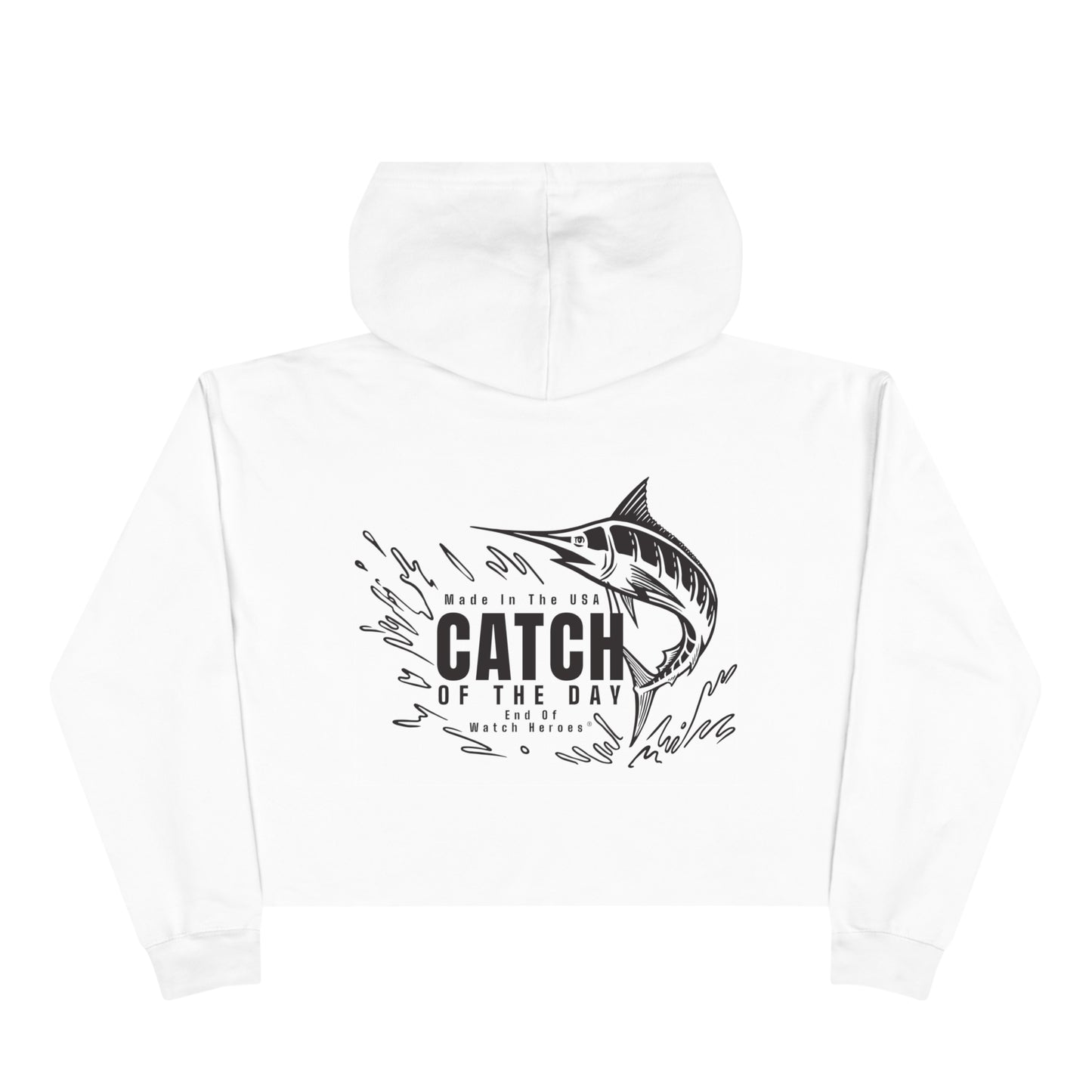 Catch of the Day  -  Crop Hoodie