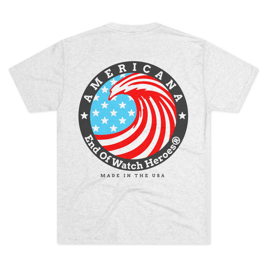 AMERICANA Unisex Tri-Blend Crew Tee