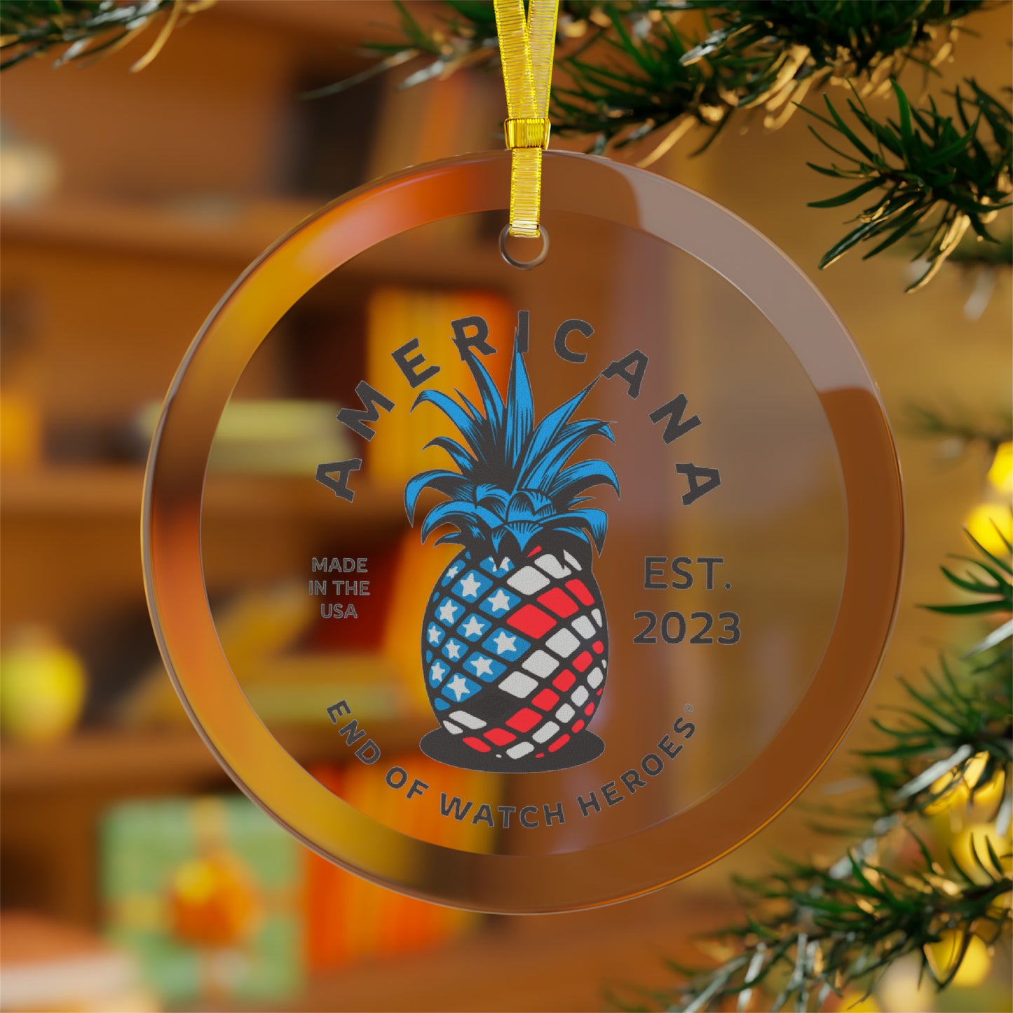Americana  -  Glass Ornaments