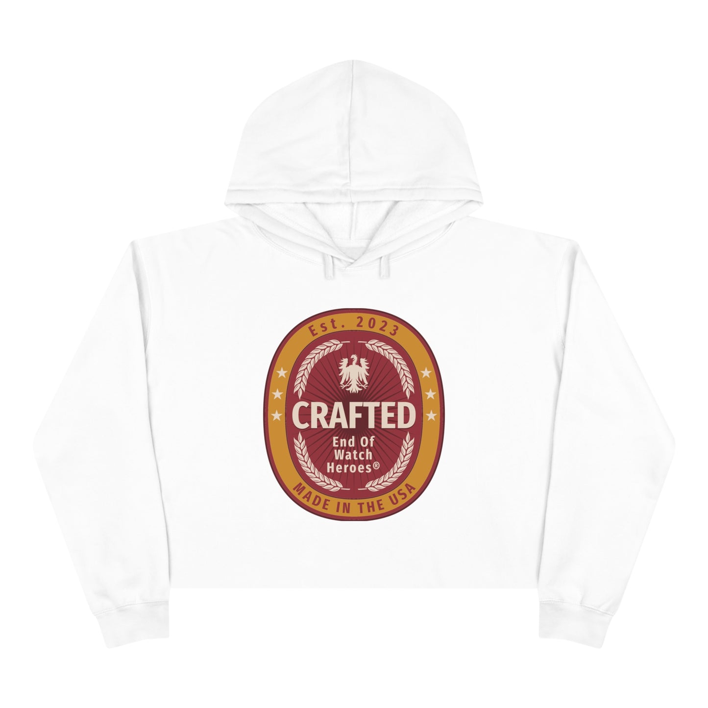 Crafted  - Crop Hoodie