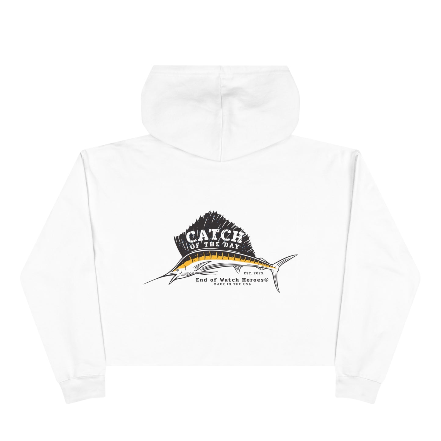 Catch Of The Day  -  Crop Hoodie