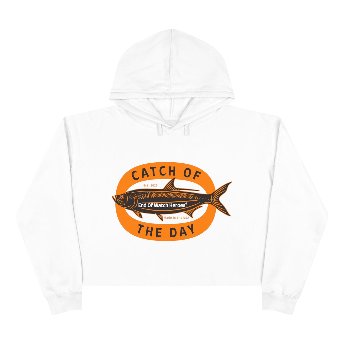 Catch of the Day  -  Crop Hoodie