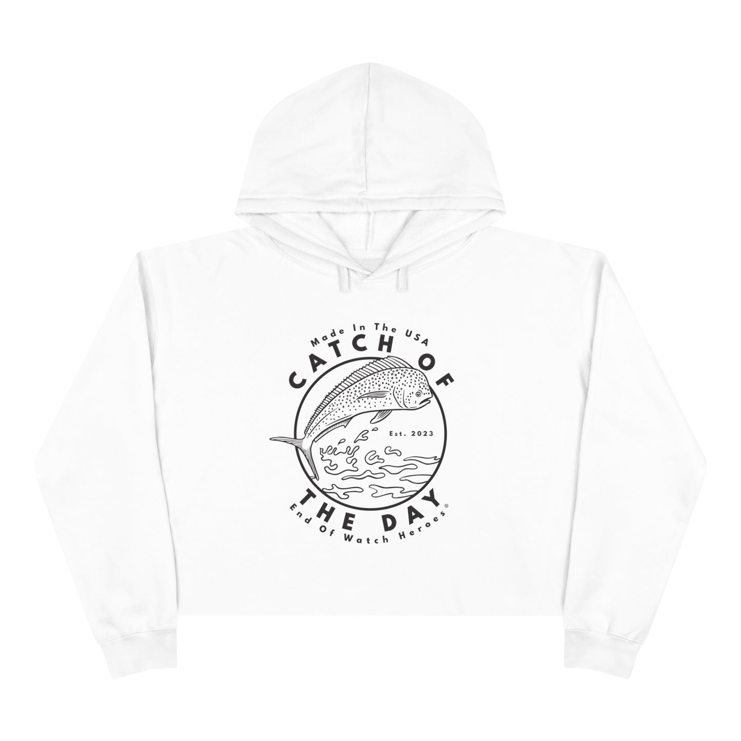 Catch of the Day  -  Crop Hoodie