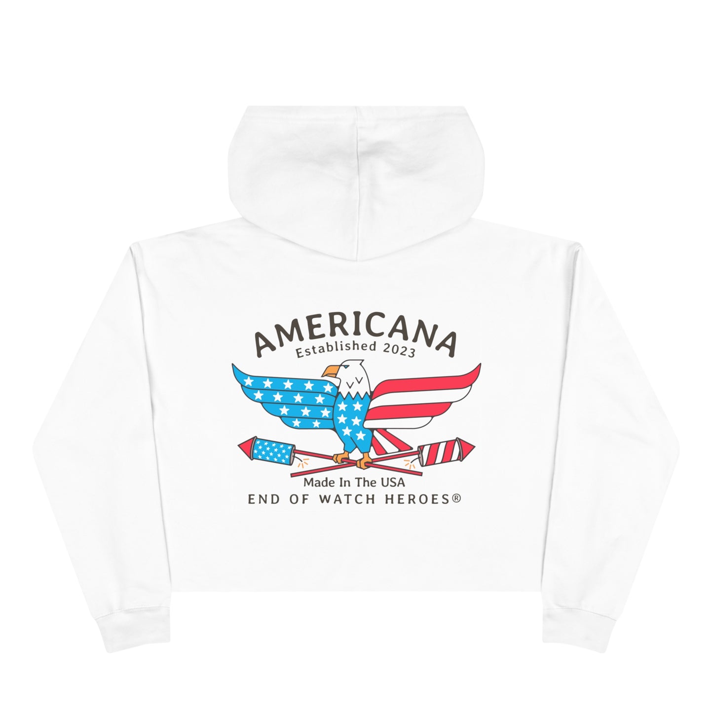 AMERICANA Crop Hoodie