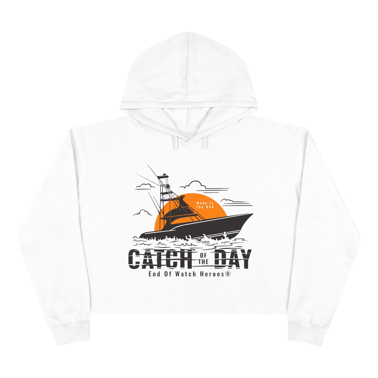 Catch of the Day  -  Crop Hoodie