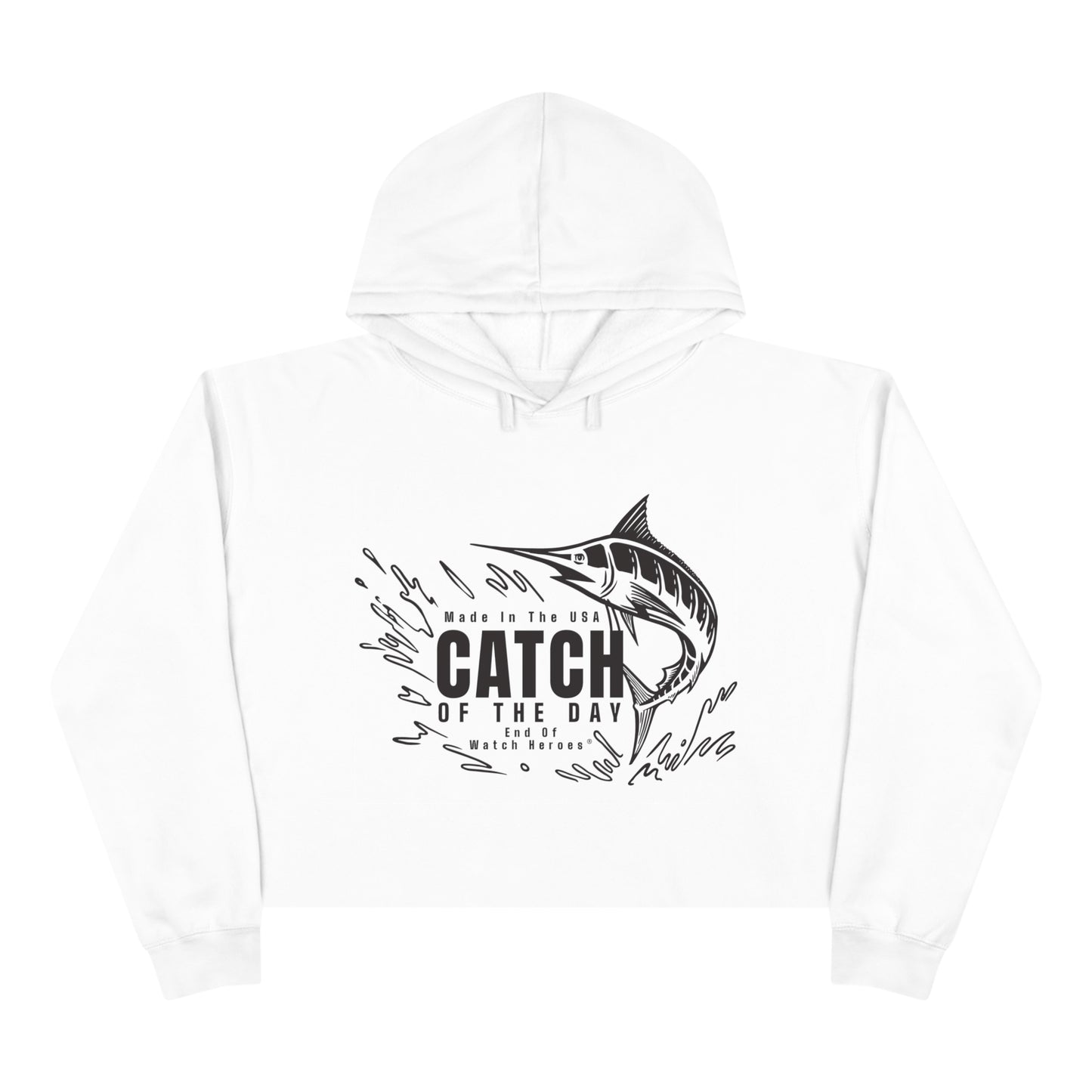 Catch of the Day  -  Crop Hoodie