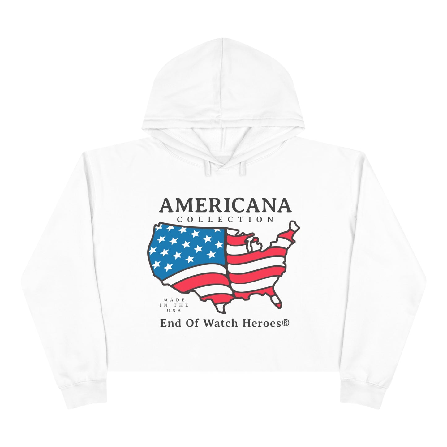 AMERICANA Crop Hoodie