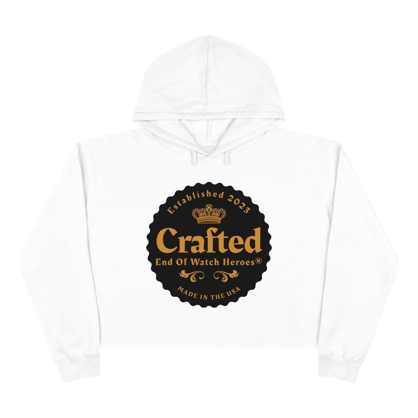 Crafted  - Crop Hoodie