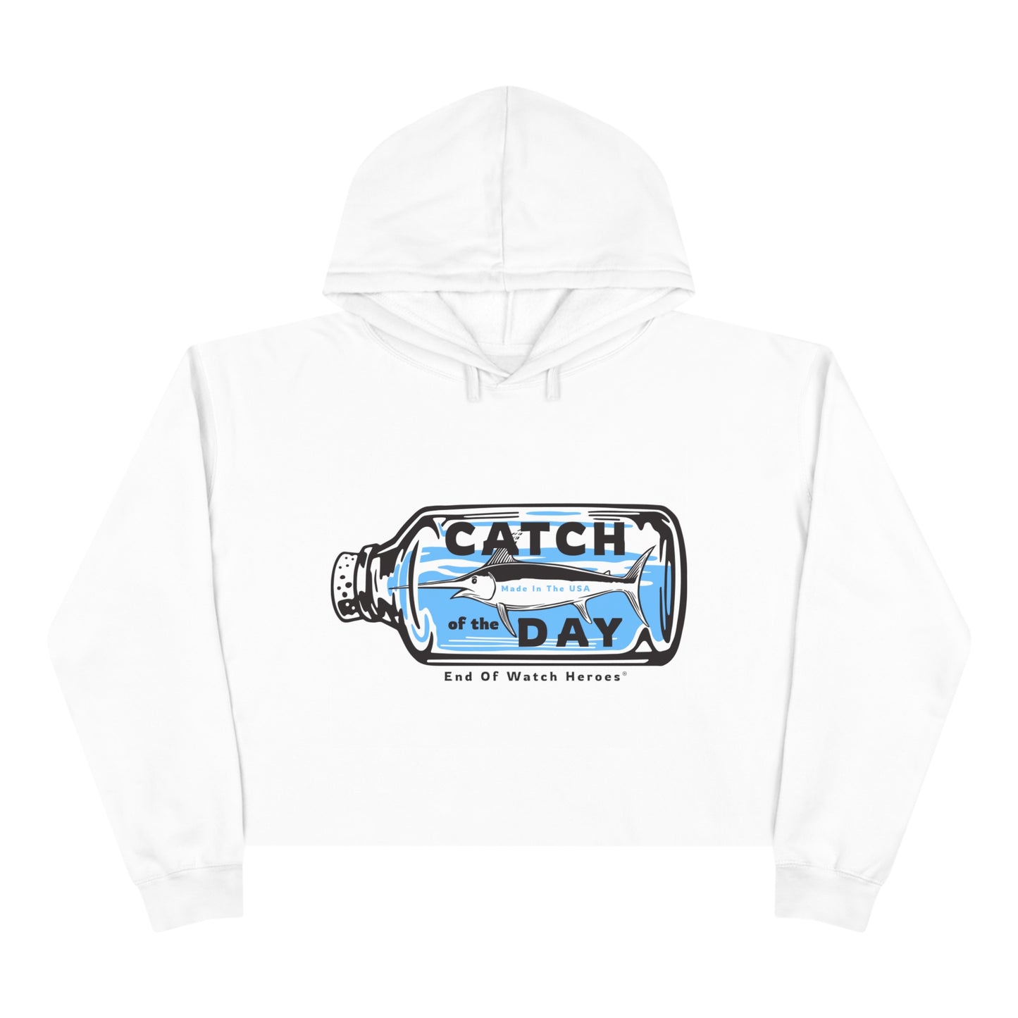 Catch of the Day  -  Crop Hoodie