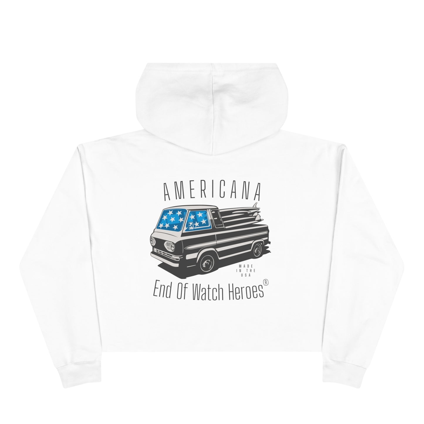 AMERICANA Crop Hoodie