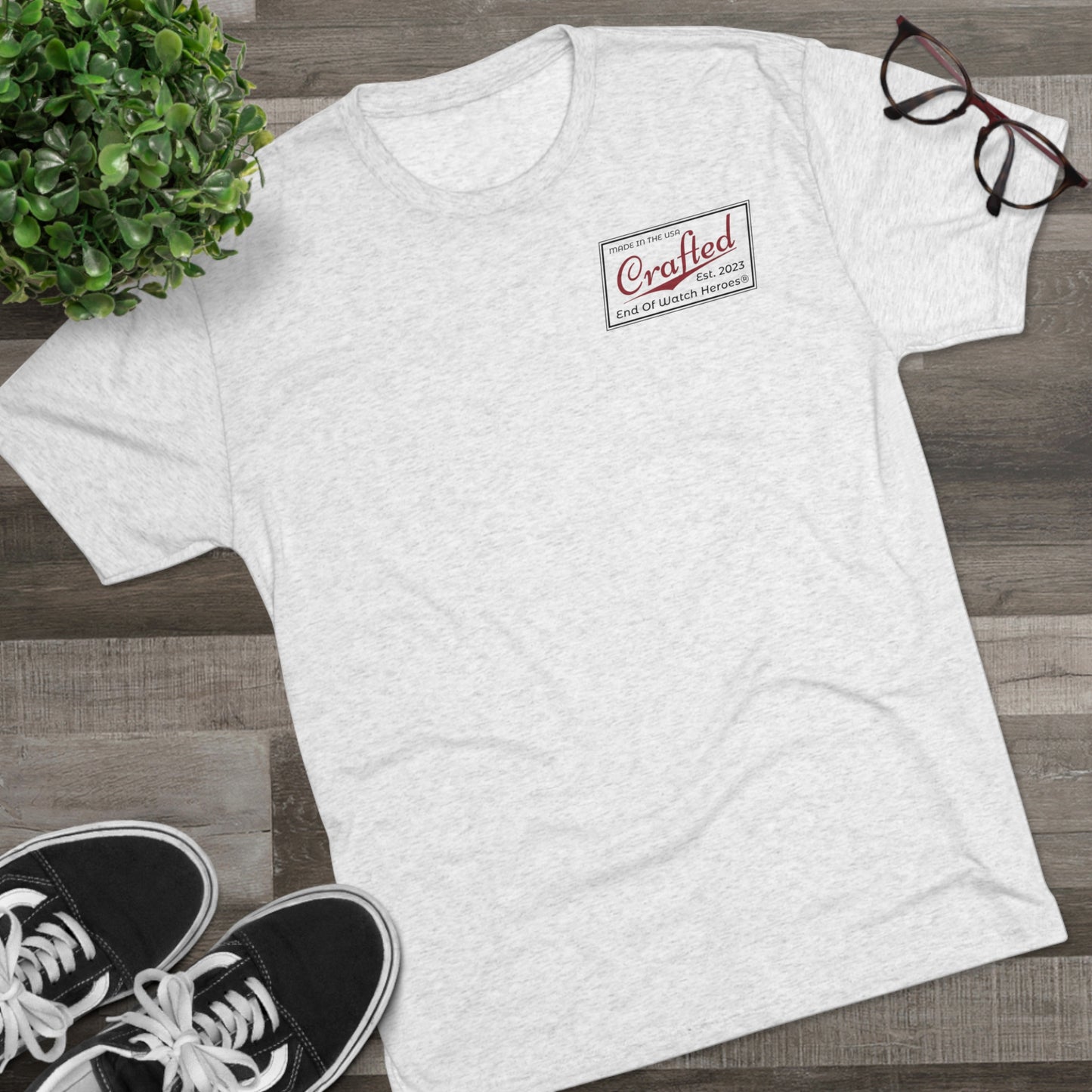 Crafted  - Unisex Tri-Blend Crew Tee