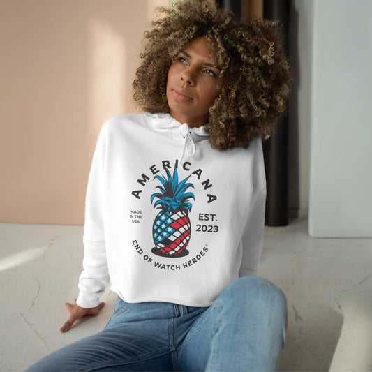 AMERICANA Crop Hoodie