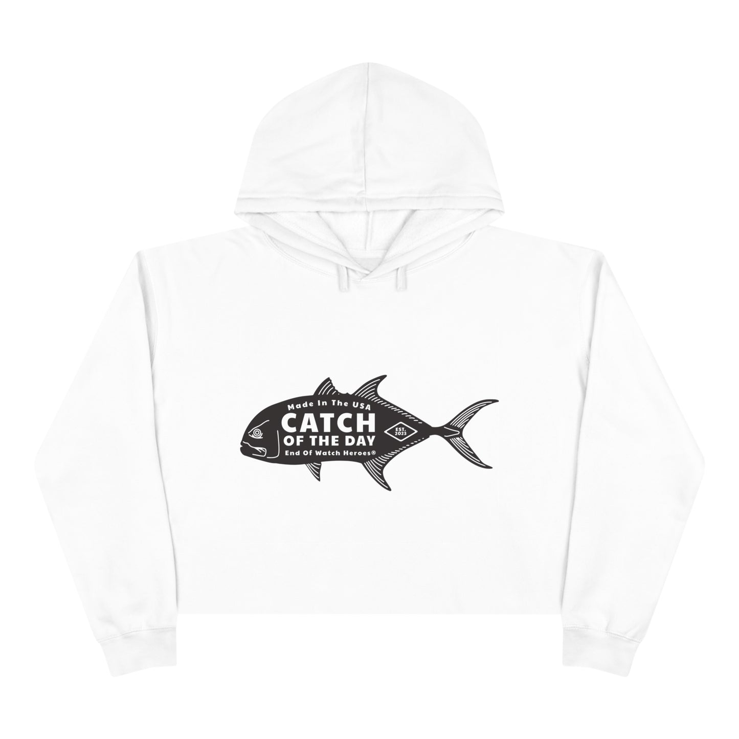 Catch of the Day  -  Crop Hoodie