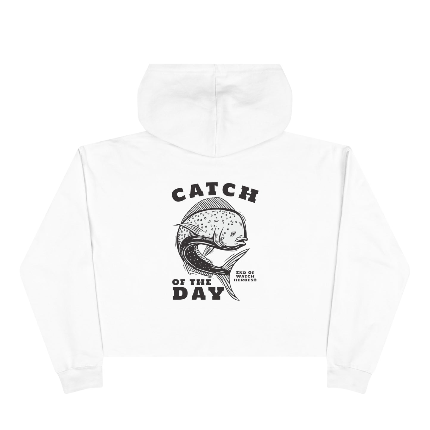 Catch Of The Day  -  Crop Hoodie