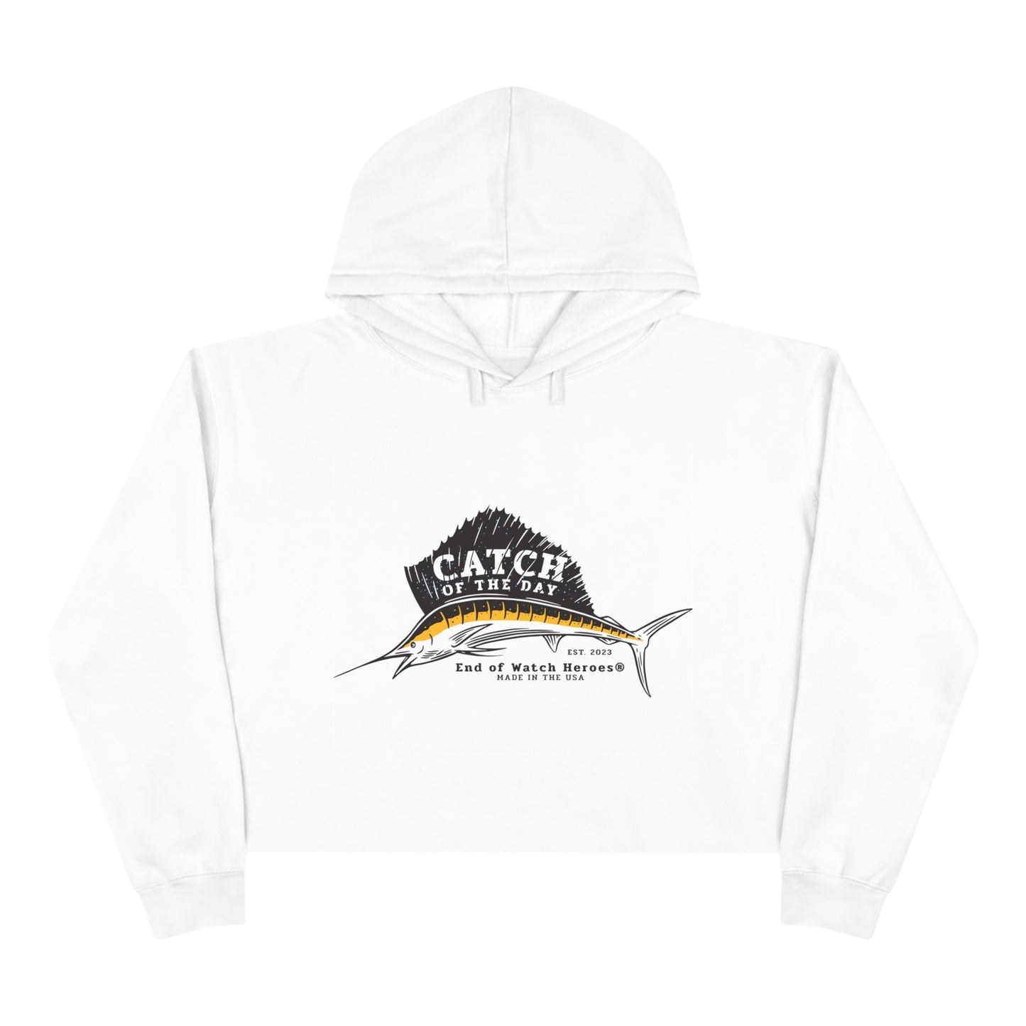 Catch Of The Day  -  Crop Hoodie