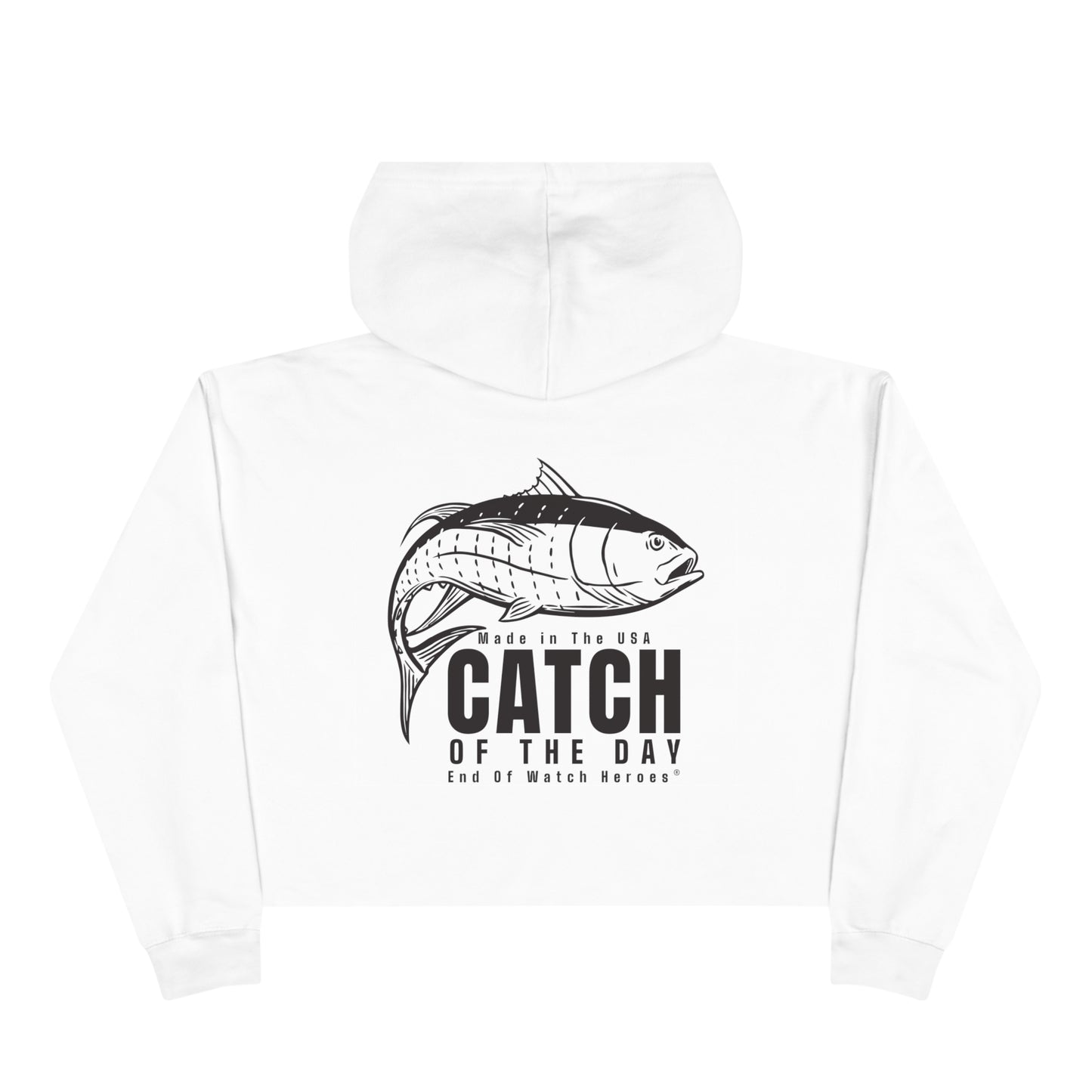 Catch of the Day  -  Crop Hoodie