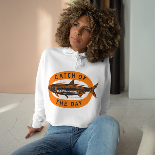 Catch of the Day  -  Crop Hoodie