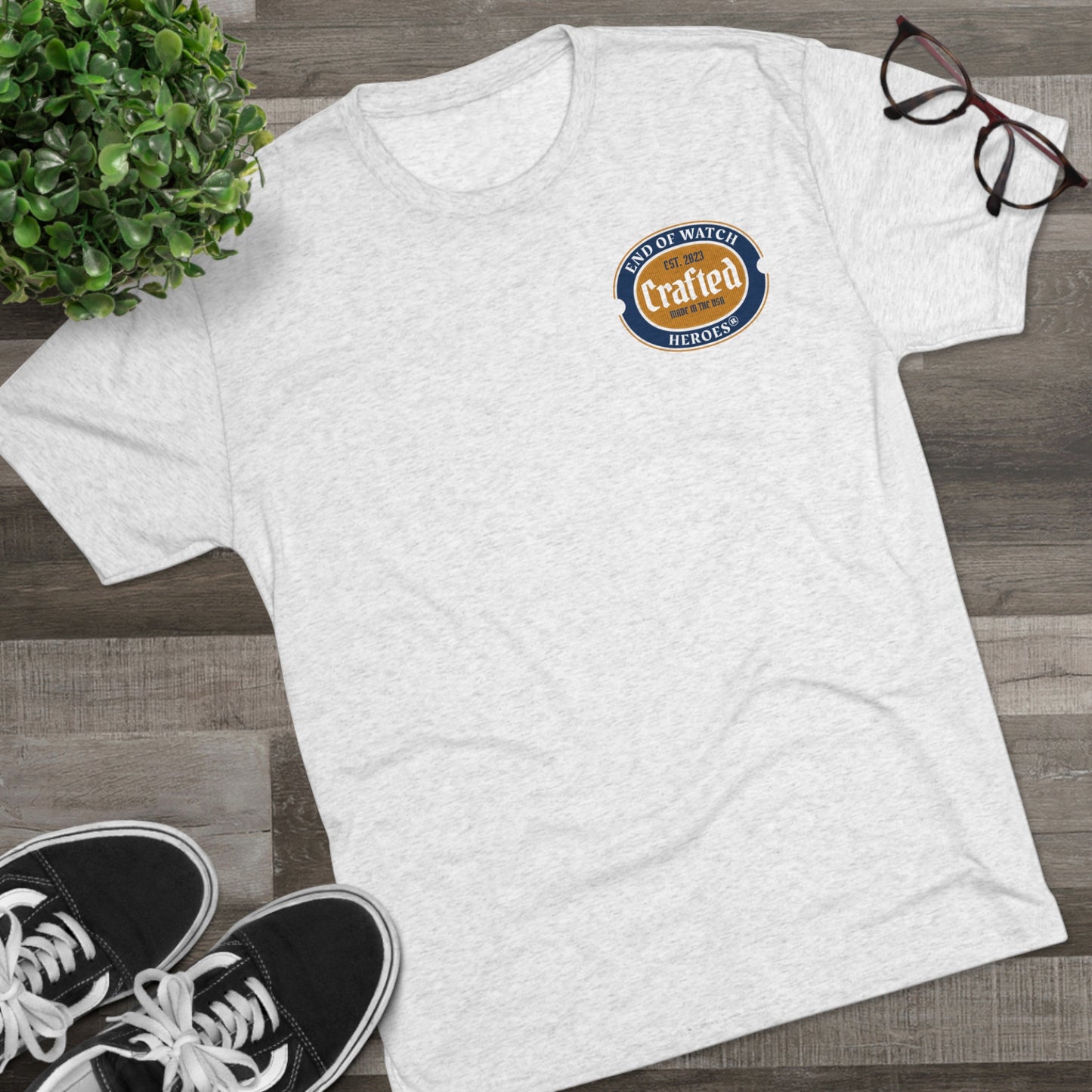 Crafted  - Unisex Tri-Blend Crew Tee