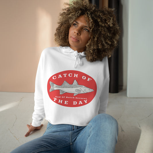 Catch of the Day  -  Crop Hoodie