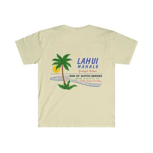 Lahui Mahalo * Grateful National Island Sunset Softstyle T-Shirt