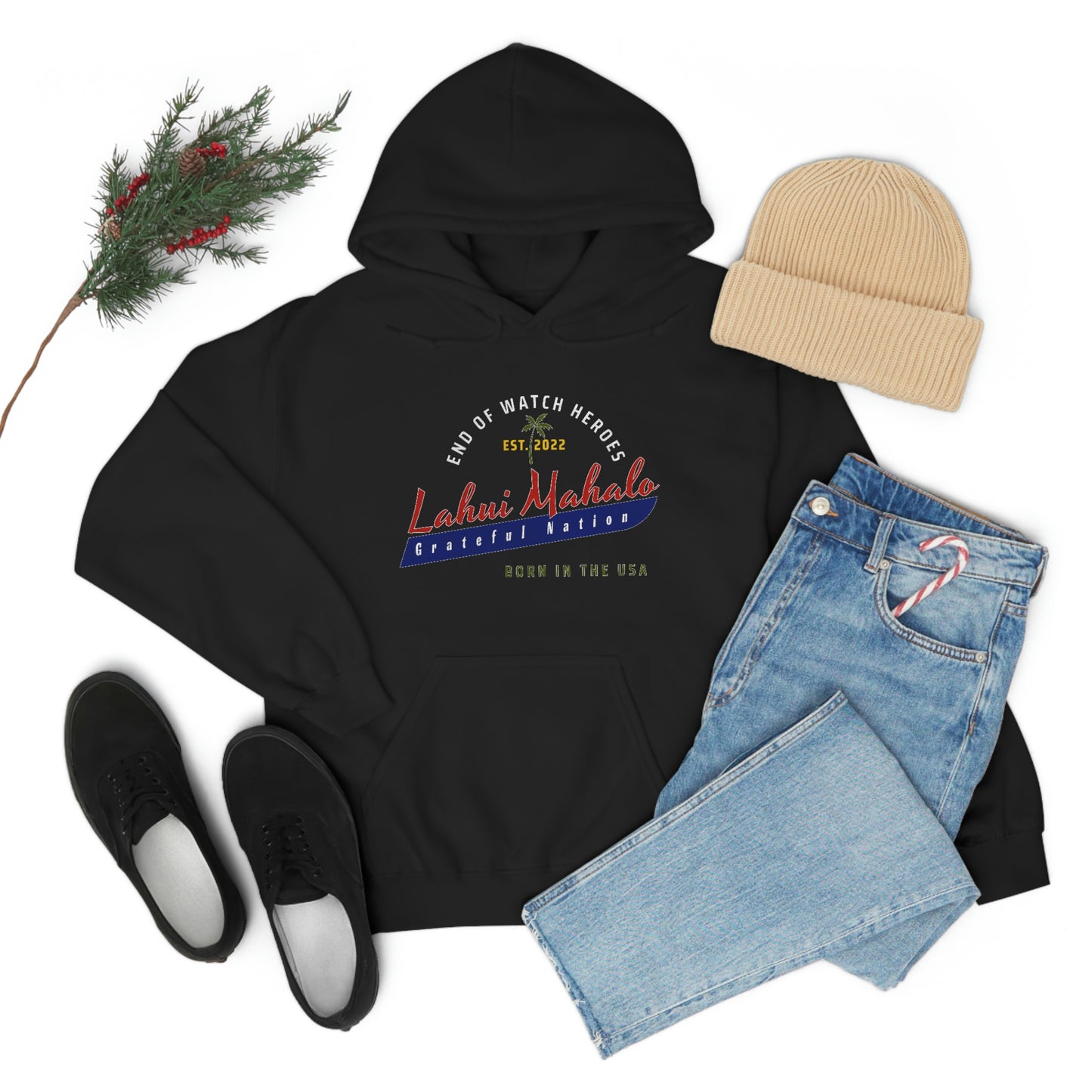 Team Lahui Mahalo * Grateful Nation Hooded Sweatshirt